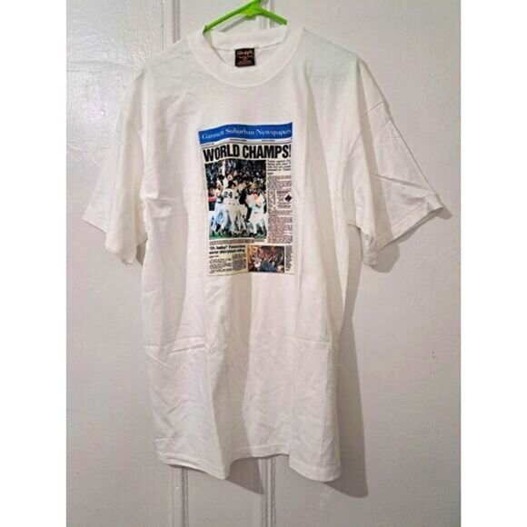 Vintage  1996 YANKEES CHAMPIONSHIP T-Shirt XL Mens New Without Tag Single Stitch - Picture 1 of 7